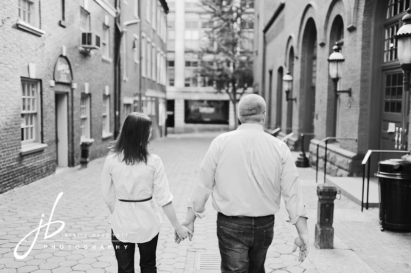 Downtown Lancaster City engagement session by Jeremy Bischoff Photography
