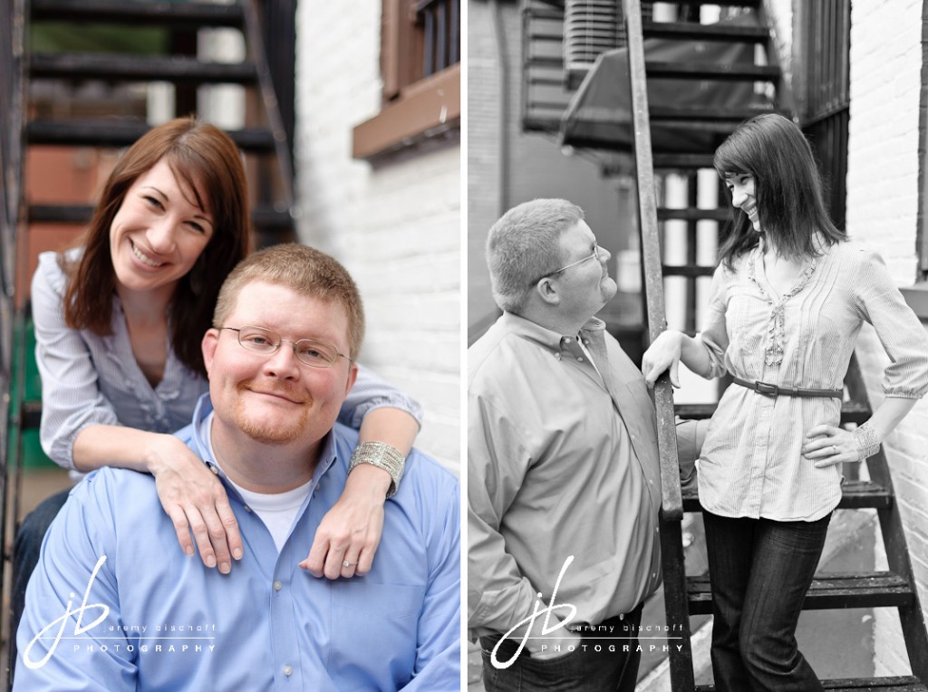 Downtown Lancaster City engagement session by Jeremy Bischoff Photography