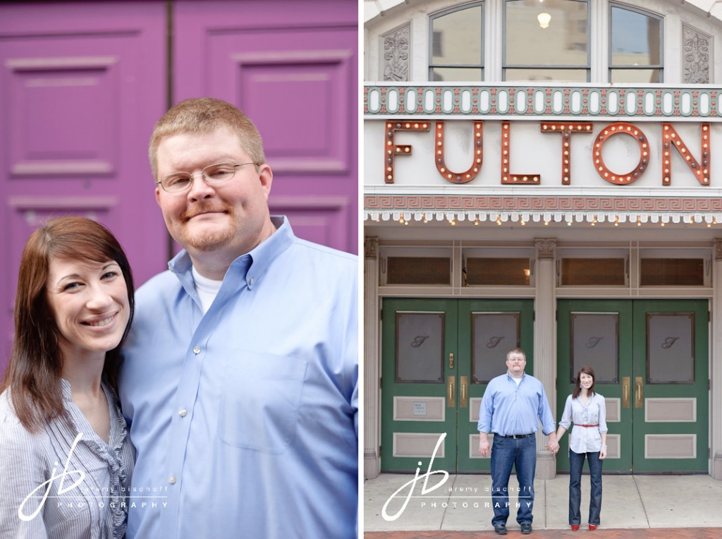 Downtown Lancaster City engagement session by Jeremy Bischoff Photography